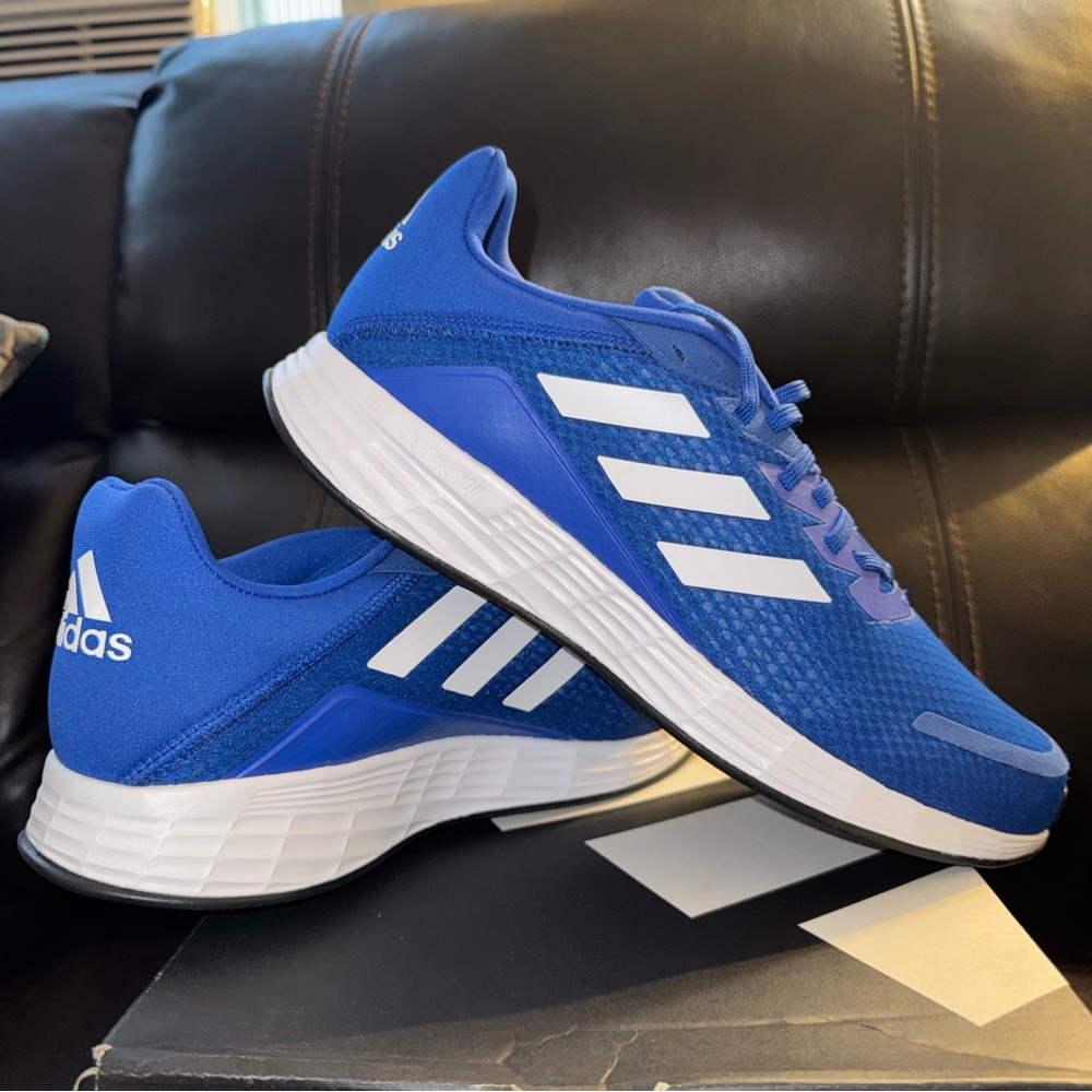Adidas Duramo SL Running Shoes Sneakers GV7126 Blue White Mens Size 10